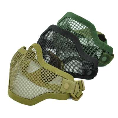 Tactical Half Face Metal Mesh Mask Airsoft Paintball Resistant Protective Mask